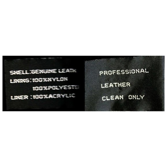 Dimensions New York Black Leather Coat Jacket Buttery Soft Faux Fur Zipper Linin - Picture 10 of 12